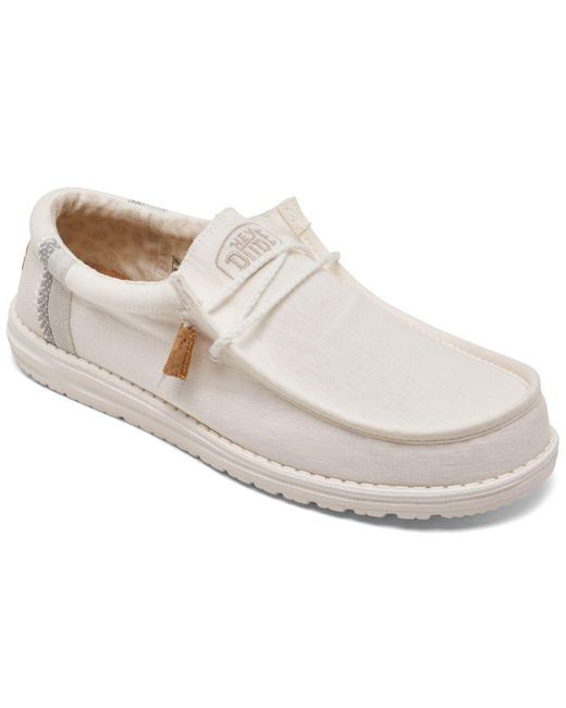 Hey Dude Wally Break Stitch Casual Moccasin Sneakers From Finish Line ...