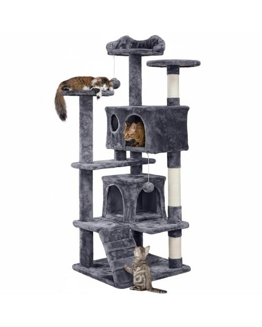 Aronkl White Multi-level Cat Tree Tower