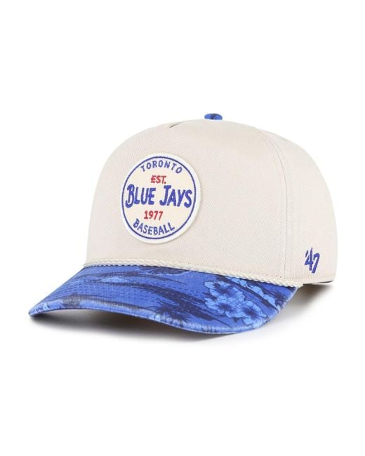 '47 White Cream/navy Toronto Blue Jays Fiji Rope Hitch Adjustable Hat for men
