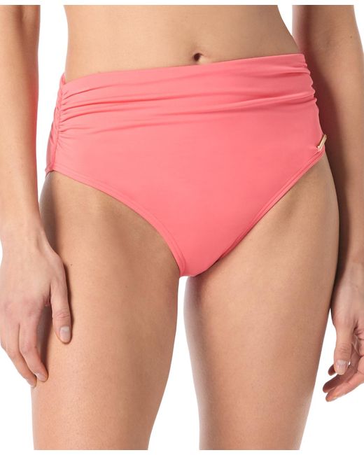 Vince Camuto Pink High-waisted Bikini Bottoms