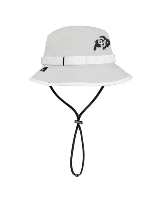 Nike White Colorado Buffaloes 2025 On-field Boonie Performance Bucket Hat