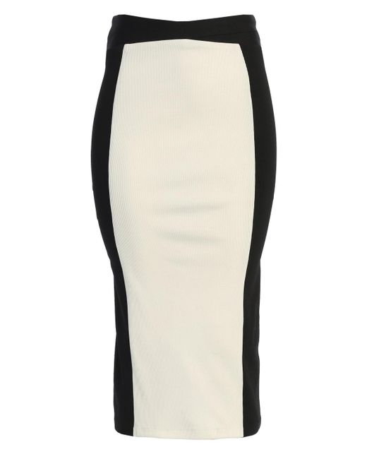 JLUXLABEL Gray Celebration Colorblock Midi Skirt