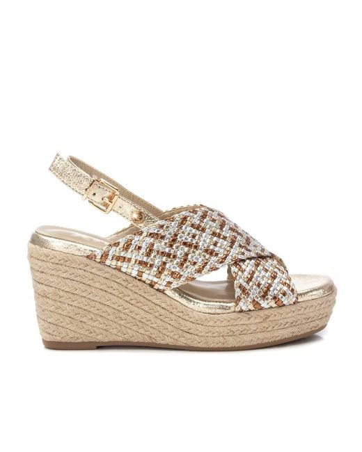 Xti Natural Wedge Sandals By