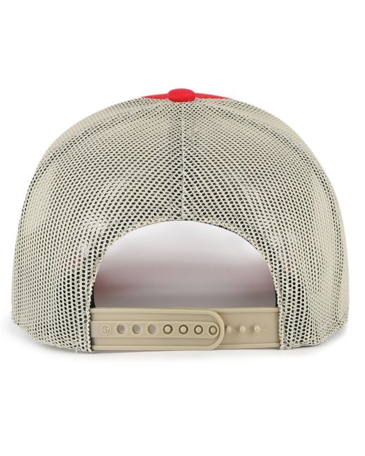 '47 Red Nc State Wolfpack Arid Adjustable Trucker Hat for men
