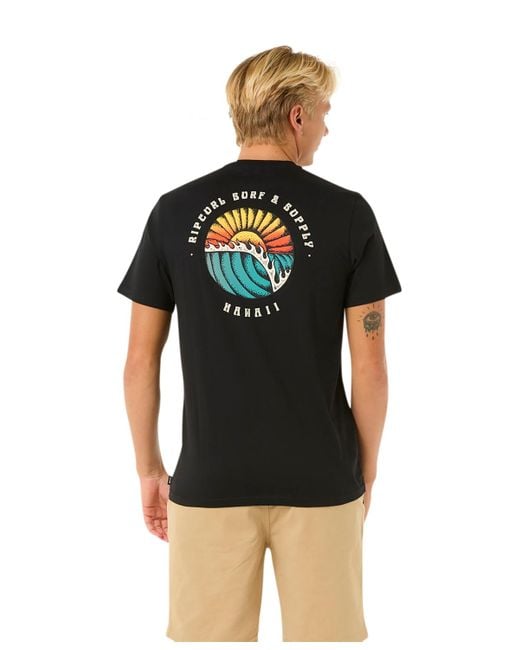 Rip Curl Black Sunsets Destinationâ T-shirt for men
