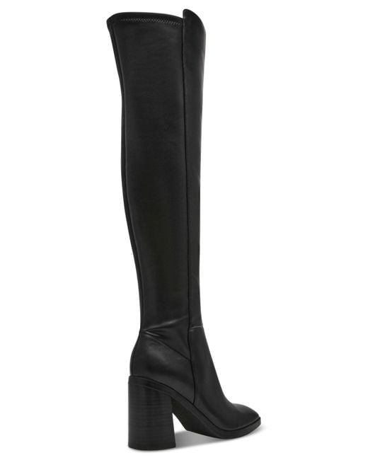 Dolce Vita Black Finnegan Over-the-knee Block-heel Boots