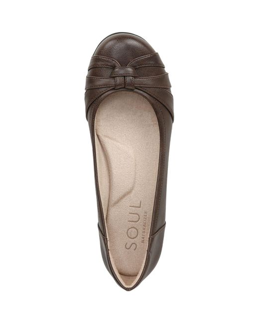 dark brown ballerina flats