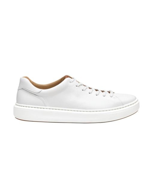 Johnston & Murphy White Anders Lace-to-toe Sneaker for men