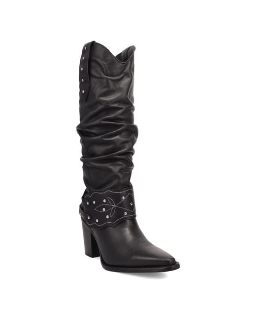 Dingo Black Grit N' Grace Leather Boot