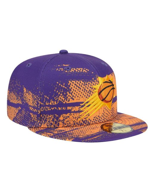 KTZ Blue Phoenix Suns Tip-off 59fifty Fitted Hat for men
