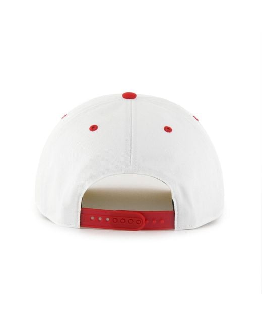 '47 White/red Kansas City Chiefs Roscoe Two-toned Hitch Adjustable Hat for men