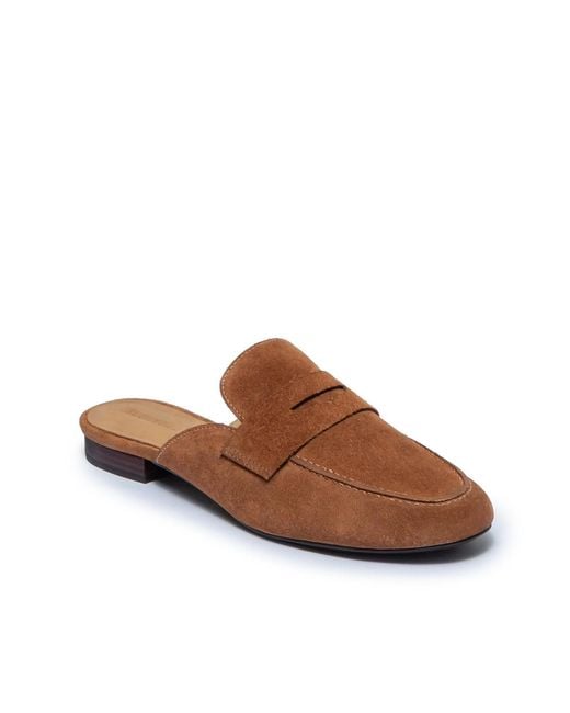 Bernardo Brown Loafer Mule