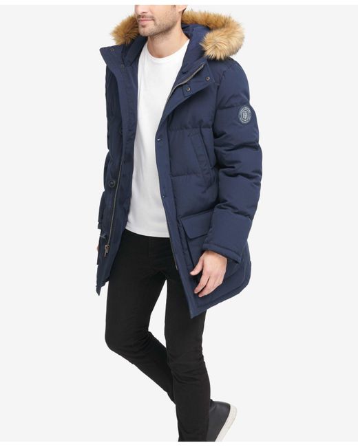 tommy hilfiger long snorkel parka