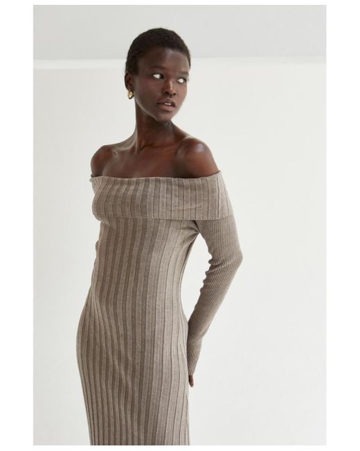 Crescent Natalia Off Shoulder Sweater Dress | Lyst