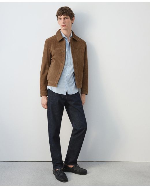 Mango Multicolor Leather Pockets Jacket for men