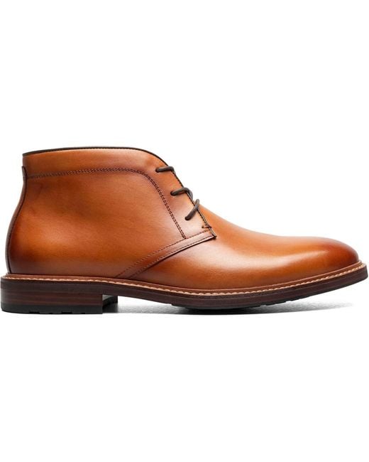 Florsheim Brown Anthem Plain Toe Chukka Boot for men