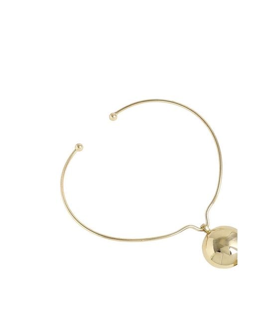 SOH Metallic Balldrop Statement Necklace