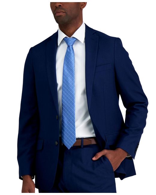 Calvin Klein Blue Etched Windowpane Tie for men