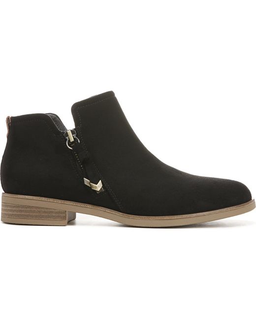 Dr. Scholls Black Astir Block Heel Booties