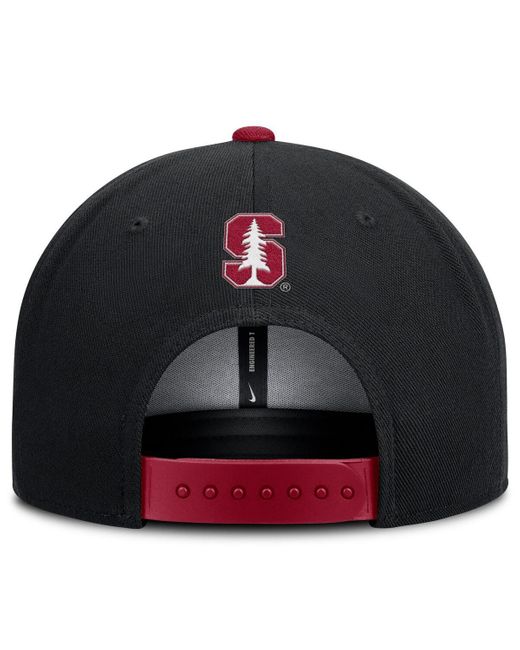 Nike Red Black/scarlet Ohio State Buckeyes 2025 On-field Patch Pro Dri-fit Snapback Hat for men