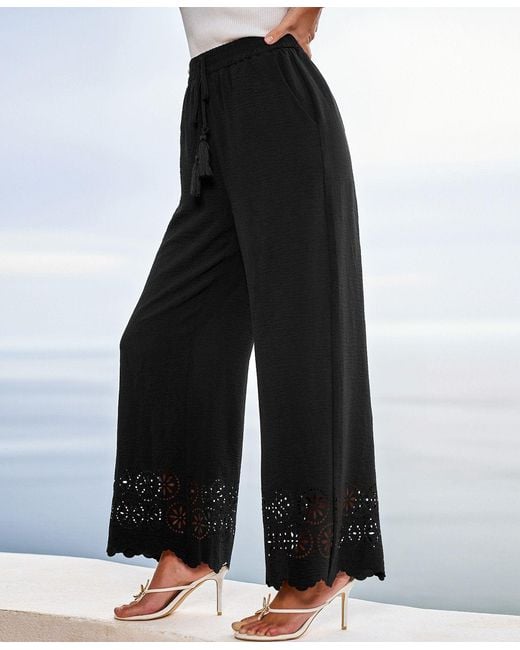 CUPSHE Black High Regard Pants