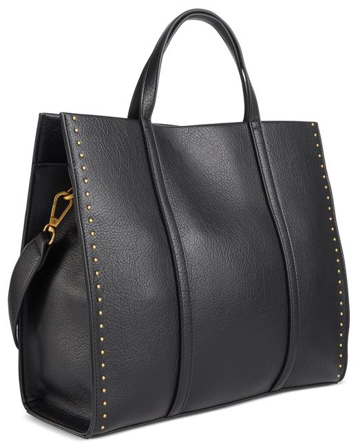 Style & Co. Black Boxy Medium Tote