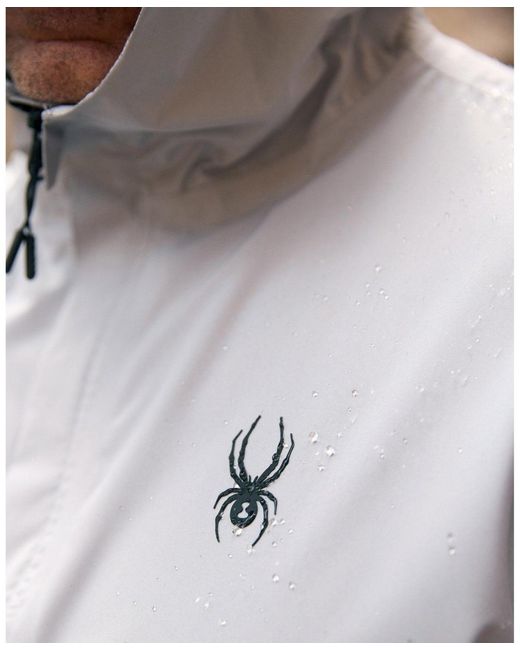 Spyder Blue Cloudy Day Rain Jacket