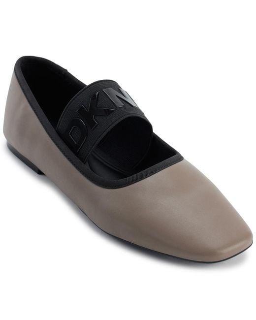 DKNY Black Dace Mary Jane Ballet Flats