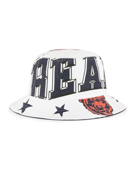'47 White Chicago Bears Energize Bucket Hat