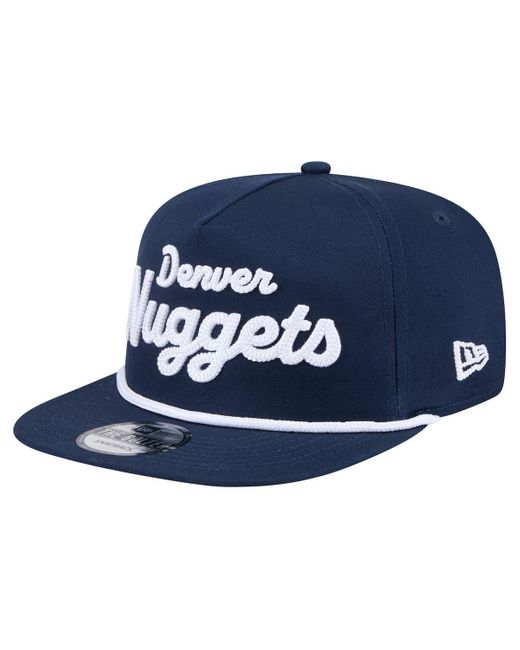 KTZ Blue Â Denver nuggets Team Text Golfer Snapback Hat for men