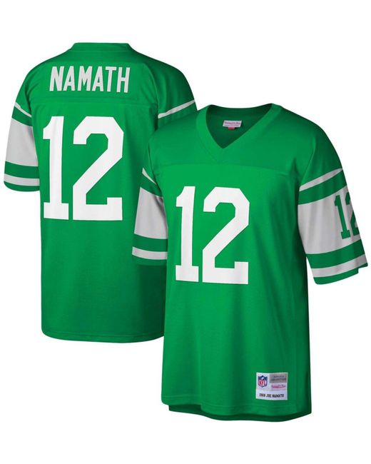 Mitchell & Ness Synthetic Big And Tall Joe Namath Kelly Green New York