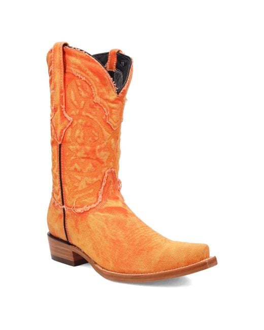 Dingo Orange Big Easy Denim Boot for men