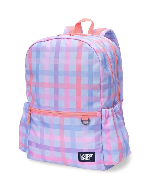 Lands' End Purple Kids Techpack Large Backpack