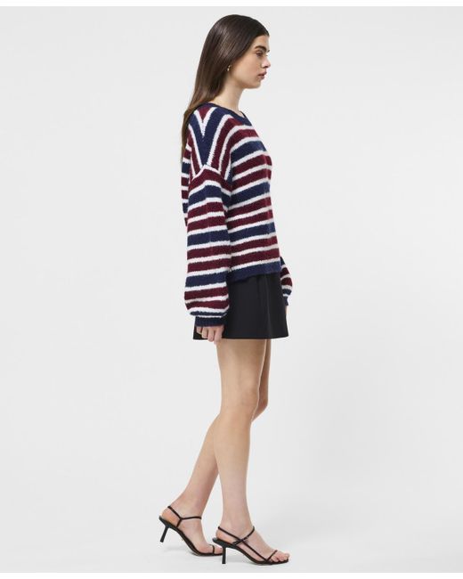 French Connection Blue Chunky Crewneck Sweater