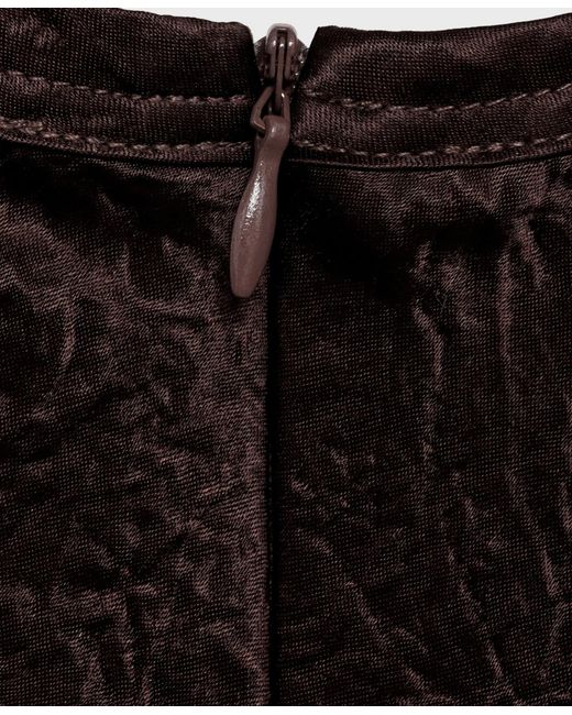 Mango Purple Wrinkled-effect Satin Blouse