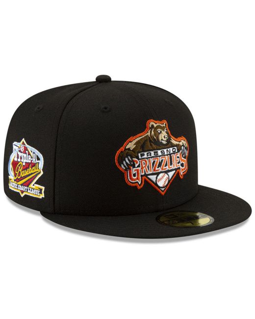 KTZ Fresno Grizzlies League Patch 59fifty-fitted Cap in Black for Men