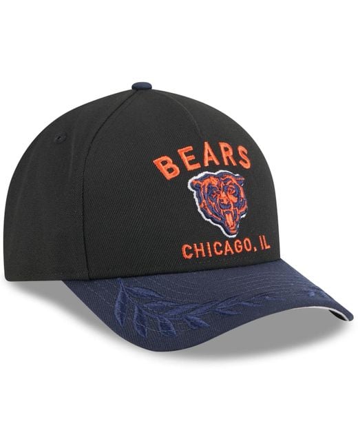 KTZ Blue Black/navy Chicago Bears 2025 Nfl Draft 9forty A-frame M-crown Adjustable Hat for men