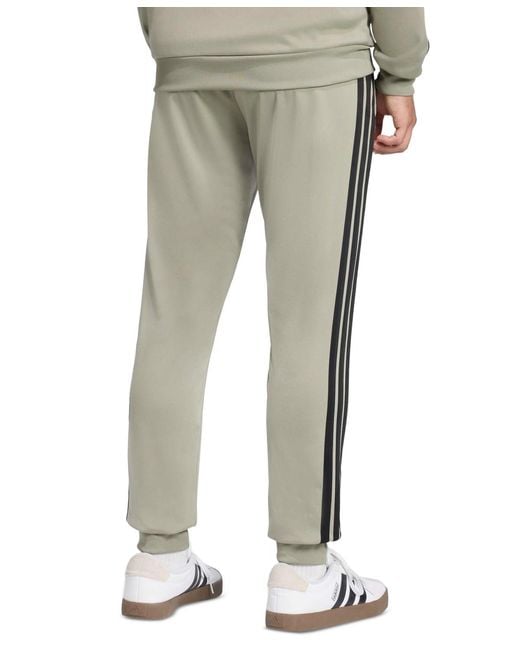 Adidas Gray 3-stripes Tricot Tapered Sportswear Track Pants for men