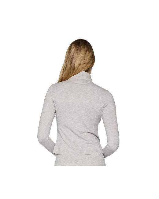 G Lifestyle Clothing Gray G Lifestyle Soft 1/4 Zip Long Sleeve Top