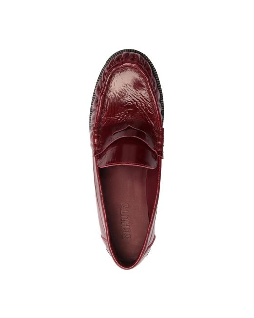 SCHUTZ SHOES Purple Tyche Slip-on Loafers