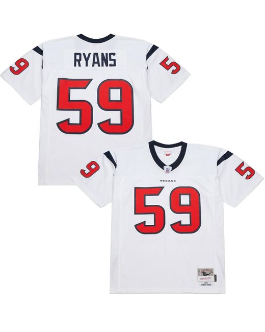 Mitchell & Ness White Mitchell Ness Demeco Ryans Houston Texans 2006 Legacy Replica Jersey for men