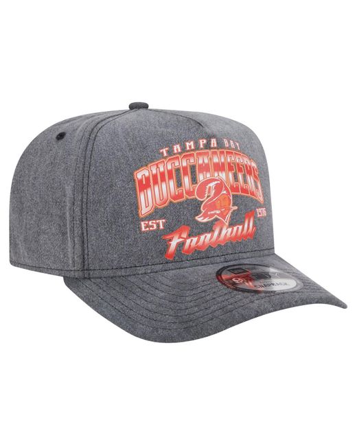 KTZ Gray Tampa Bay Buccaneers Throwback Washed A-frame 9fifty Snapback Hat for men