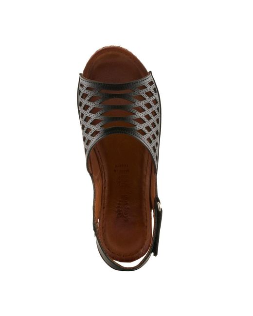 Spring Step Brown Denair Wedge Slingback