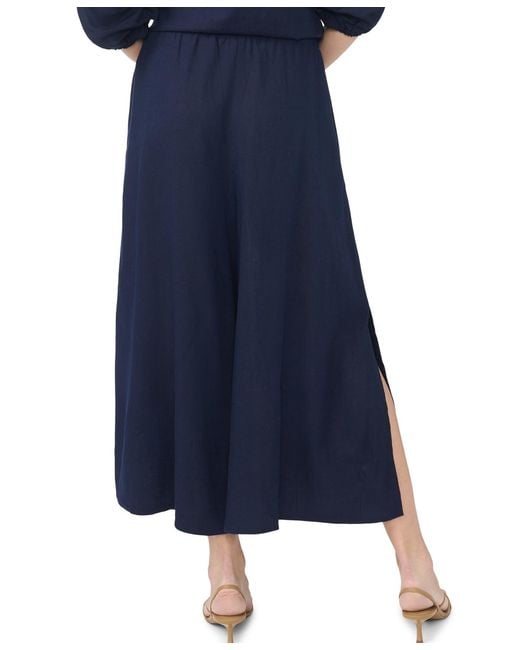 SAM & JESS Blue Pull-on Slit Pants