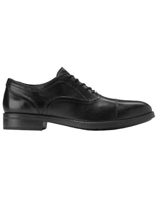 Cole Haan Black Newmark Grand Cap Toe Oxfords for men