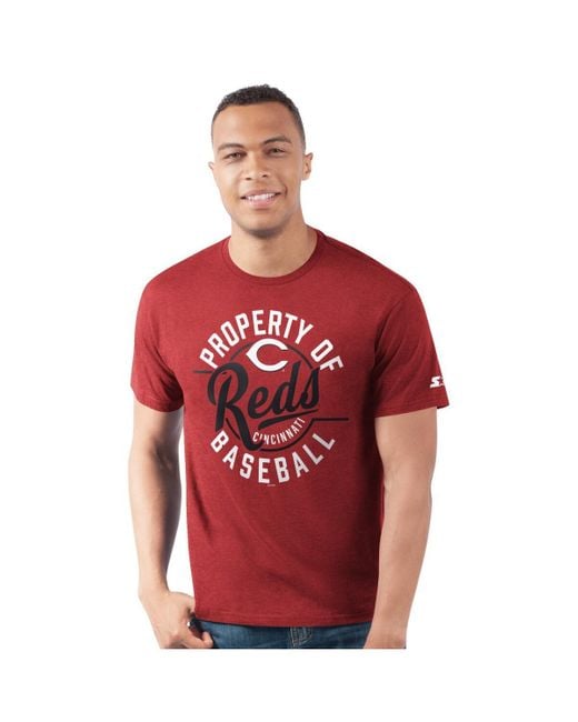 Starter Red Cincinnati S Prime Time Property Of T-shirt for men