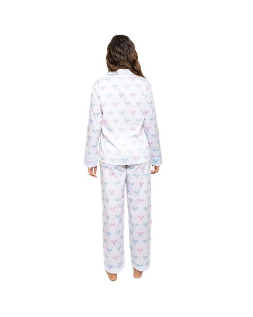 Sant And Abel Blue Tennis Long Pj Set