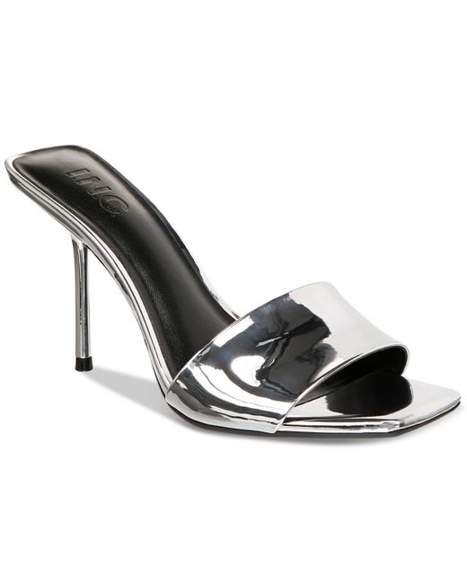 INC International Concepts Candina Slide Dress Sandals in Metallic Lyst