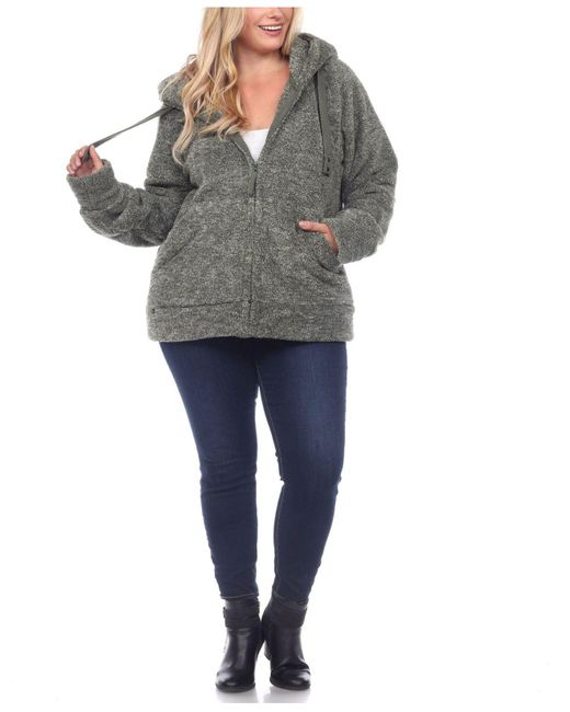 cropped teddy jacket with hood