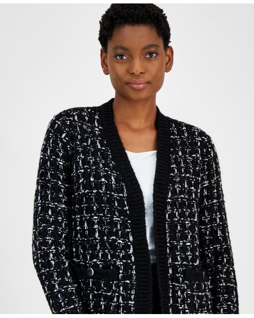Anne klein open front cardigan online